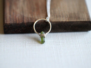 Crest Necklace - Peridot