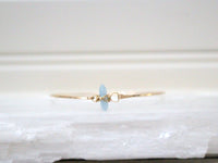 Crest Bracelet - Aquamarine