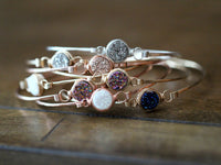 Druzy Stacking Bracelets