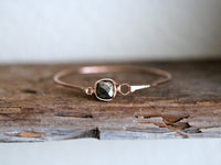 Pyrite Bezel Bangle