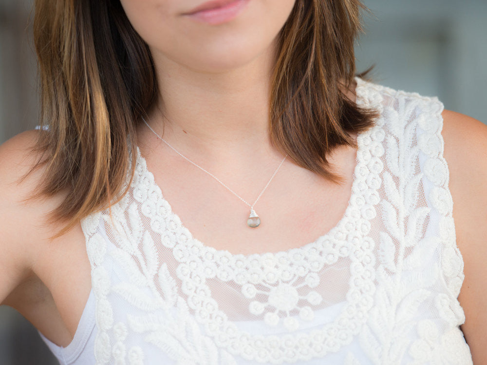 Moss Aquamarine Necklace